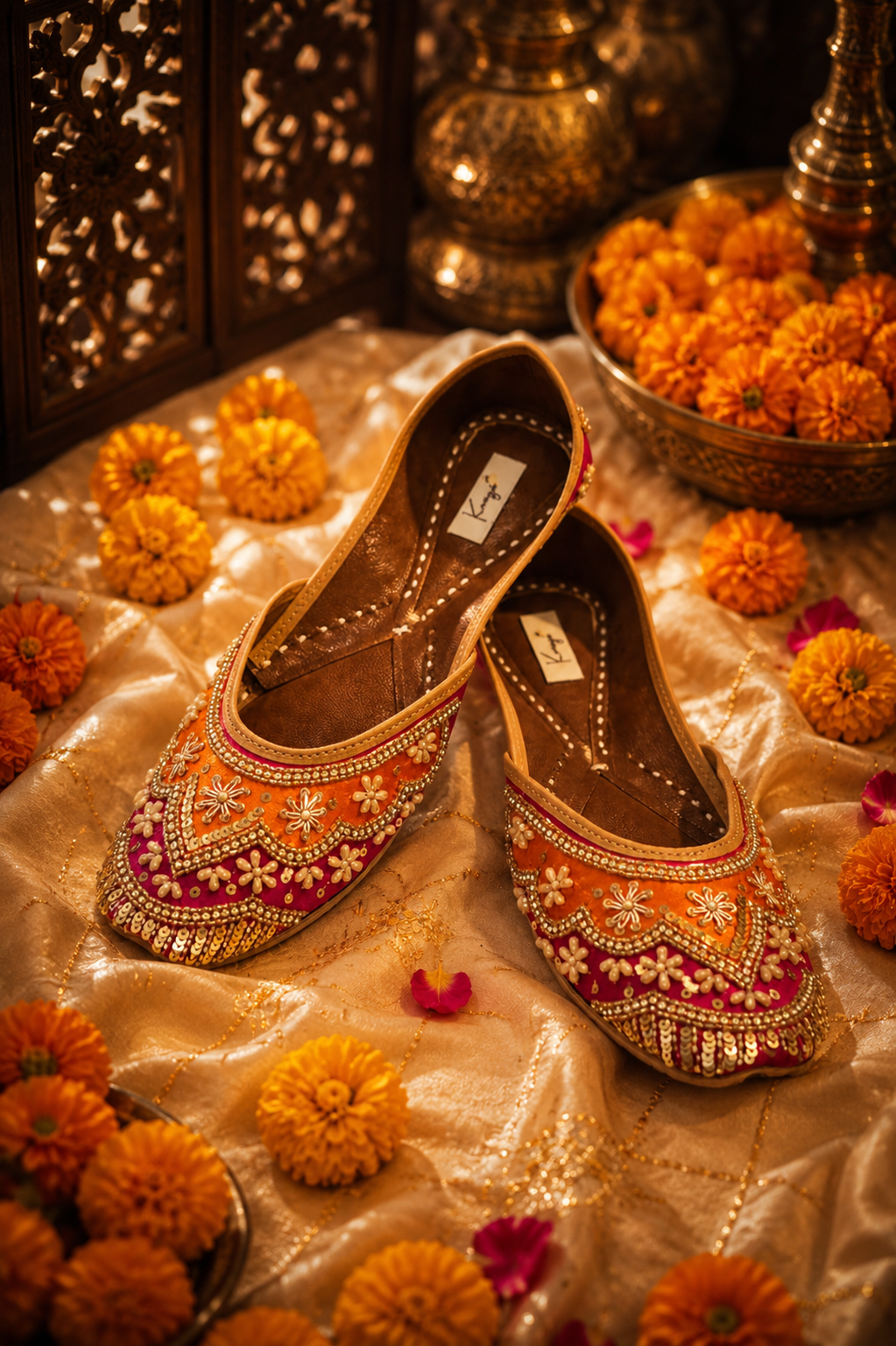 Komya Gulnaar Embellished Jutti