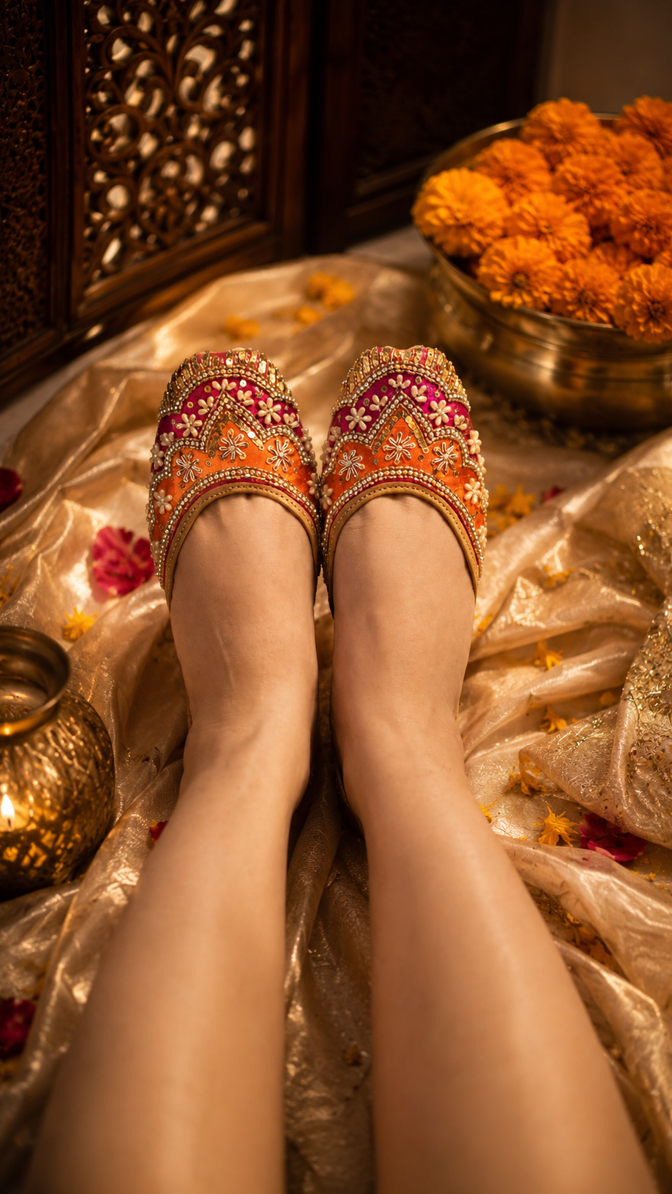 Komya Gulnaar Embellished Jutti