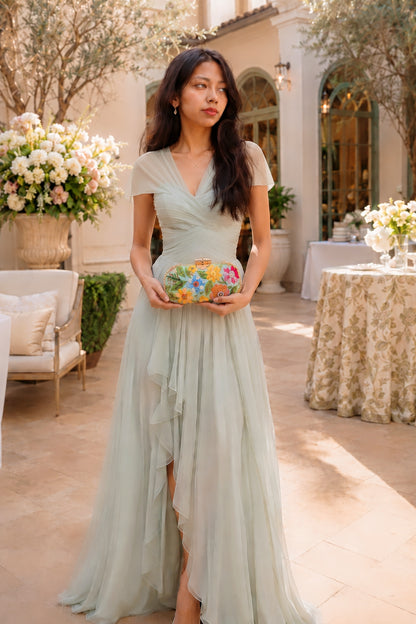 Sea Green Garden Bloom Clutch