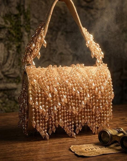 Golden Radiance Embellished Bag