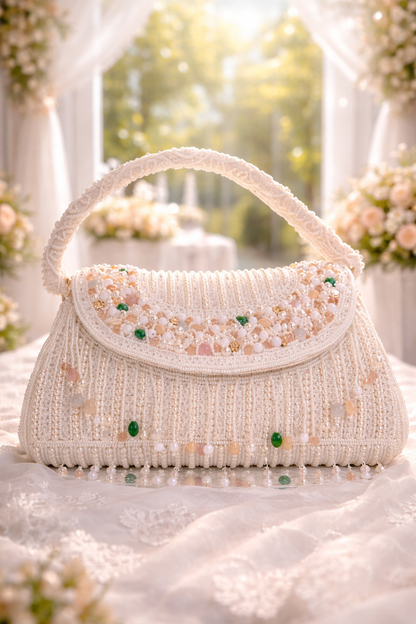 Snow White Pearl Bag