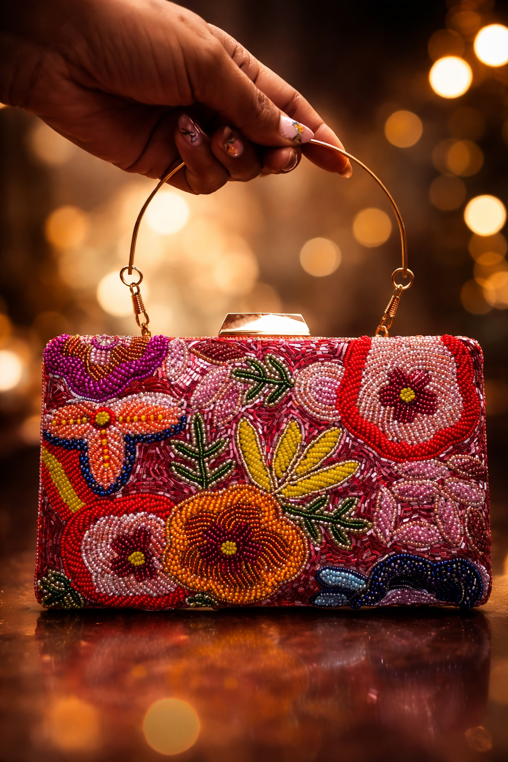 Ruby Bloom Clutch