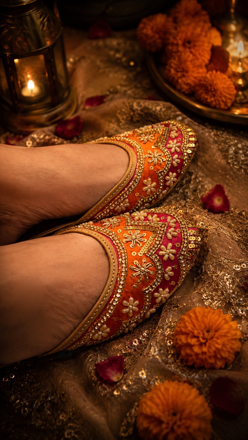 Komya Gulnaar Embellished Jutti