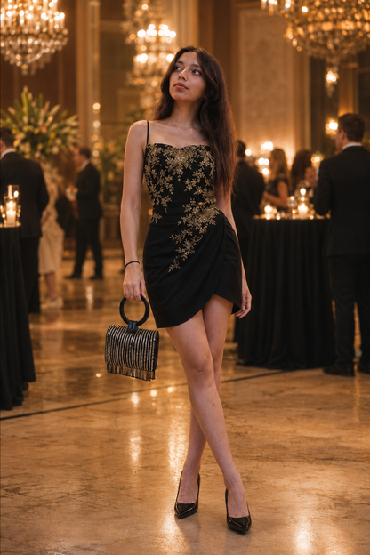 Midnight Shimmer Fringe Bag