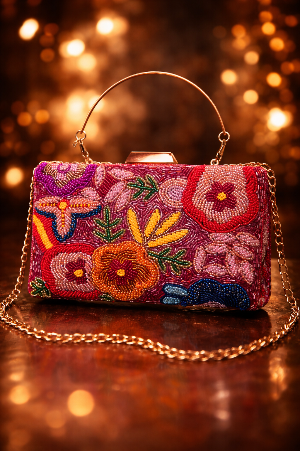 Ruby Bloom Clutch