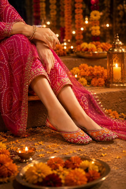 Komya Gulnaar Embellished Jutti