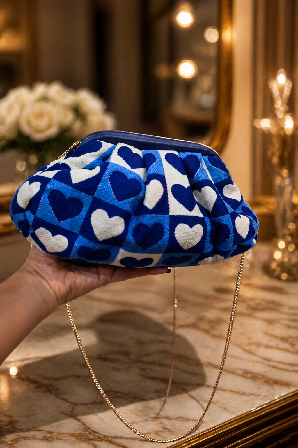 Blue Heart Bag